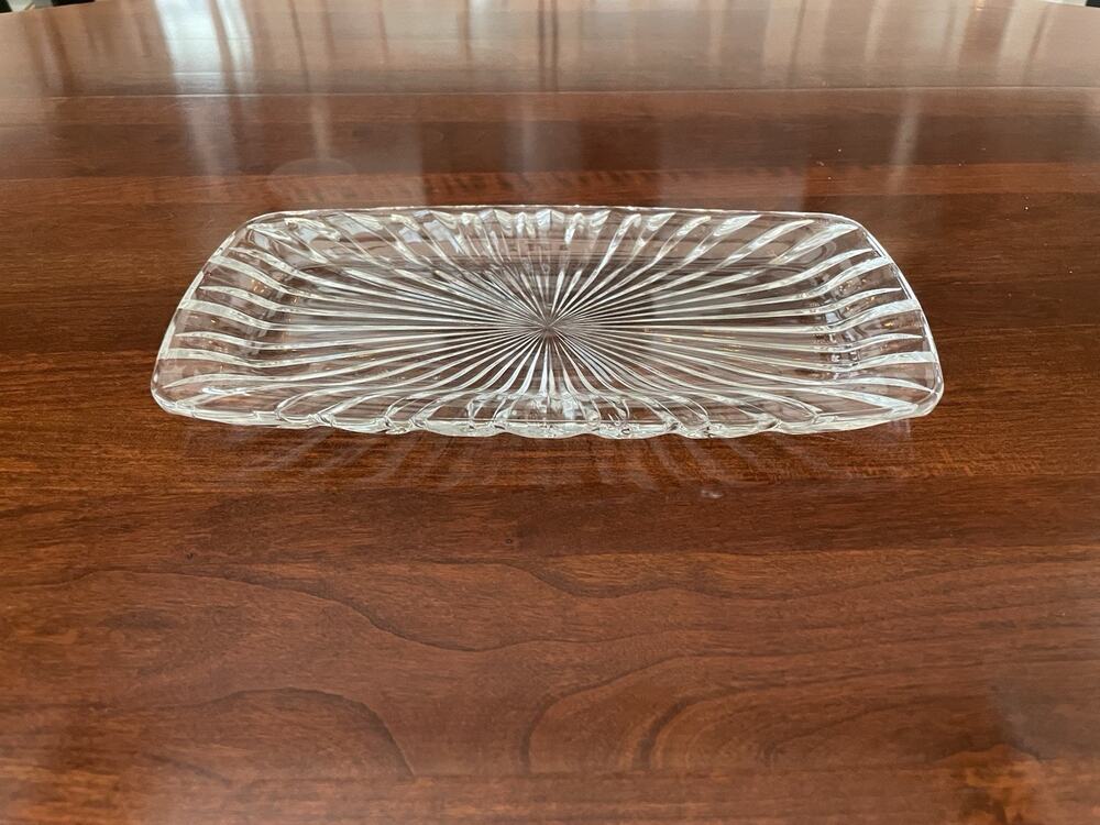 MIKASA Crystal Royal Suite Hostess Tray 5 x 9.75